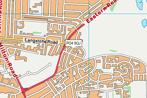 PO4 8QJ map - OS VectorMap District (Ordnance Survey) PO4 8QJ map - OS VectorMap District (Ordnance Survey)