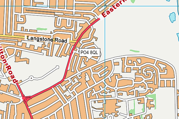 PO4 8QL map - OS VectorMap District (Ordnance Survey) PO4 8QL map - OS VectorMap District (Ordnance Survey)