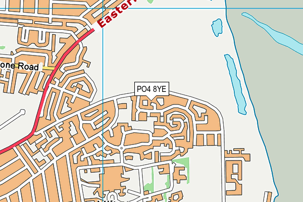 PO4 8YE map - OS VectorMap District (Ordnance Survey) PO4 8YE map - OS VectorMap District (Ordnance Survey)