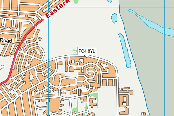 PO4 8YL map - OS VectorMap District (Ordnance Survey) PO4 8YL map - OS VectorMap District (Ordnance Survey)