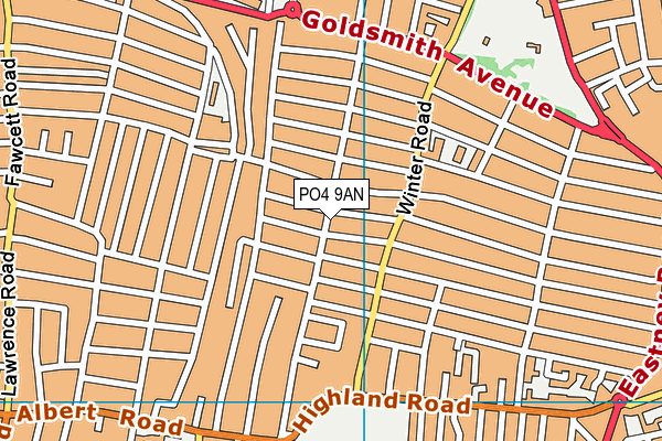 PO4 9AN map - OS VectorMap District (Ordnance Survey) PO4 9AN map - OS VectorMap District (Ordnance Survey)