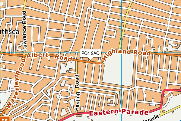 PO4 9AQ map - OS VectorMap District (Ordnance Survey) PO4 9AQ map - OS VectorMap District (Ordnance Survey)