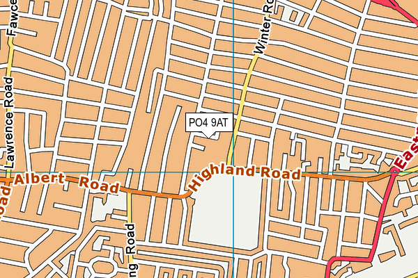 PO4 9AT map - OS VectorMap District (Ordnance Survey) PO4 9AT map - OS VectorMap District (Ordnance Survey)