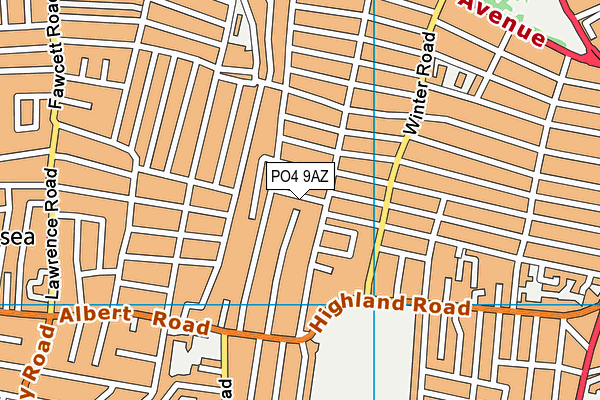 PO4 9AZ map - OS VectorMap District (Ordnance Survey) PO4 9AZ map - OS VectorMap District (Ordnance Survey)