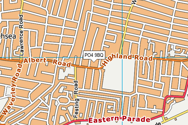 PO4 9BQ map - OS VectorMap District (Ordnance Survey) PO4 9BQ map - OS VectorMap District (Ordnance Survey)