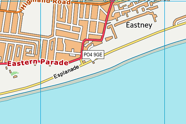 PO4 9GE map - OS VectorMap District (Ordnance Survey) PO4 9GE map - OS VectorMap District (Ordnance Survey)