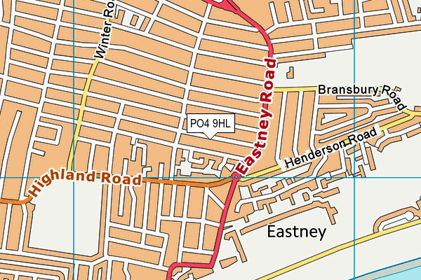 PO4 9HL map - OS VectorMap District (Ordnance Survey) PO4 9HL map - OS VectorMap District (Ordnance Survey)