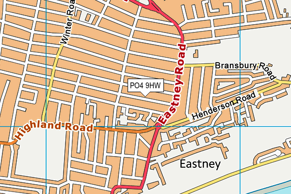 PO4 9HW map - OS VectorMap District (Ordnance Survey) PO4 9HW map - OS VectorMap District (Ordnance Survey)