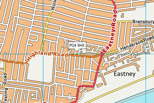 PO4 9HX map - OS VectorMap District (Ordnance Survey) PO4 9HX map - OS VectorMap District (Ordnance Survey)