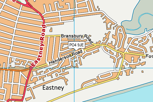 PO4 9JE map - OS VectorMap District (Ordnance Survey) PO4 9JE map - OS VectorMap District (Ordnance Survey)