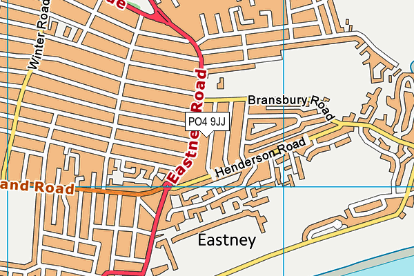 PO4 9JJ map - OS VectorMap District (Ordnance Survey) PO4 9JJ map - OS VectorMap District (Ordnance Survey)