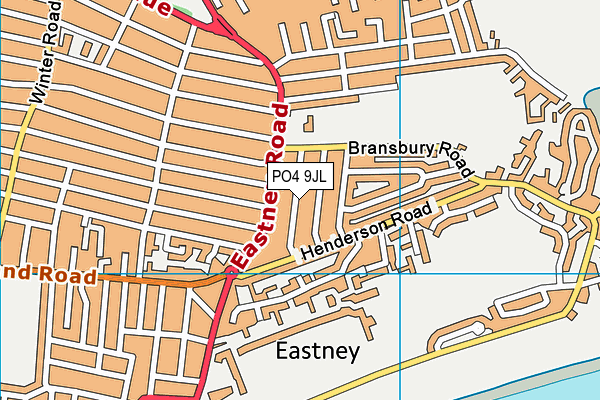PO4 9JL map - OS VectorMap District (Ordnance Survey) PO4 9JL map - OS VectorMap District (Ordnance Survey)