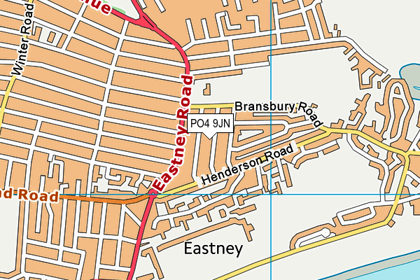 PO4 9JN map - OS VectorMap District (Ordnance Survey) PO4 9JN map - OS VectorMap District (Ordnance Survey)