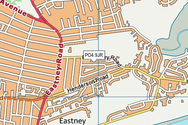 PO4 9JR map - OS VectorMap District (Ordnance Survey) PO4 9JR map - OS VectorMap District (Ordnance Survey)