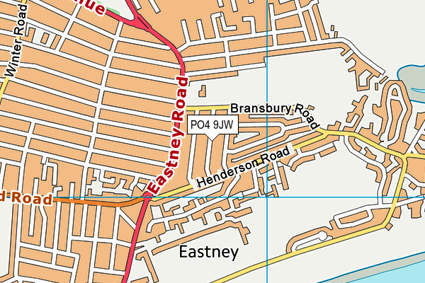 PO4 9JW map - OS VectorMap District (Ordnance Survey) PO4 9JW map - OS VectorMap District (Ordnance Survey)