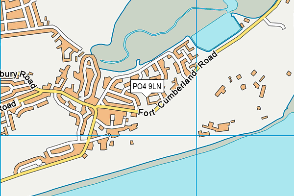 PO4 9LN map - OS VectorMap District (Ordnance Survey) PO4 9LN map - OS VectorMap District (Ordnance Survey)