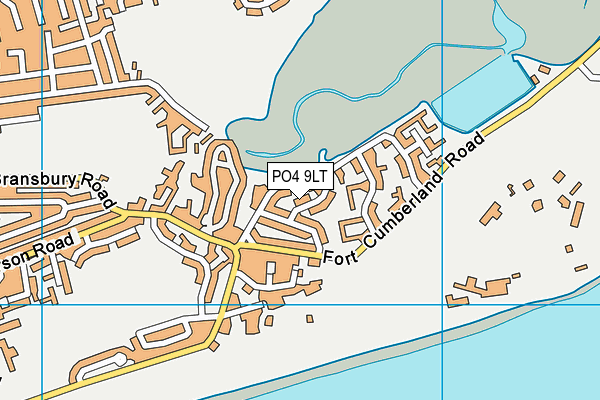 PO4 9LT map - OS VectorMap District (Ordnance Survey) PO4 9LT map - OS VectorMap District (Ordnance Survey)