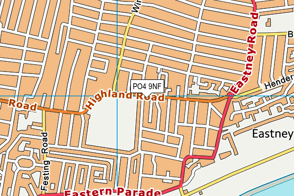 PO4 9NF map - OS VectorMap District (Ordnance Survey) PO4 9NF map - OS VectorMap District (Ordnance Survey)