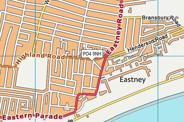PO4 9NH map - OS VectorMap District (Ordnance Survey)