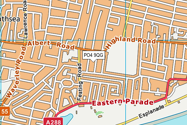 PO4 9QG map - OS VectorMap District (Ordnance Survey) PO4 9QG map - OS VectorMap District (Ordnance Survey)