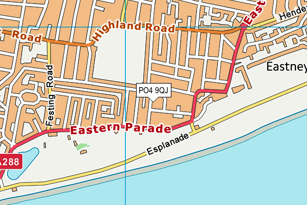 PO4 9QJ map - OS VectorMap District (Ordnance Survey) PO4 9QJ map - OS VectorMap District (Ordnance Survey)