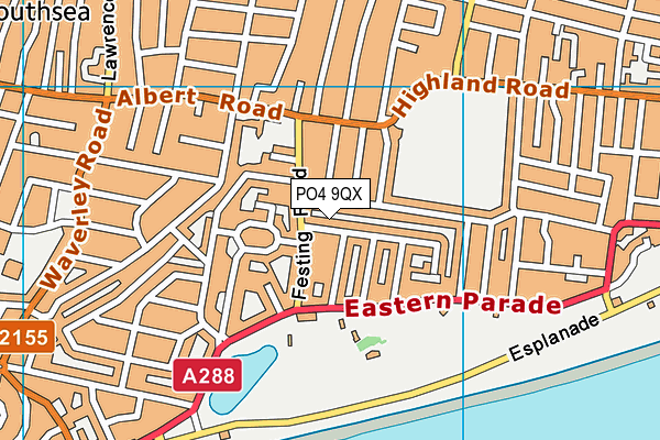 PO4 9QX map - OS VectorMap District (Ordnance Survey) PO4 9QX map - OS VectorMap District (Ordnance Survey)