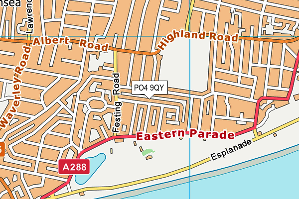 PO4 9QY map - OS VectorMap District (Ordnance Survey) PO4 9QY map - OS VectorMap District (Ordnance Survey)