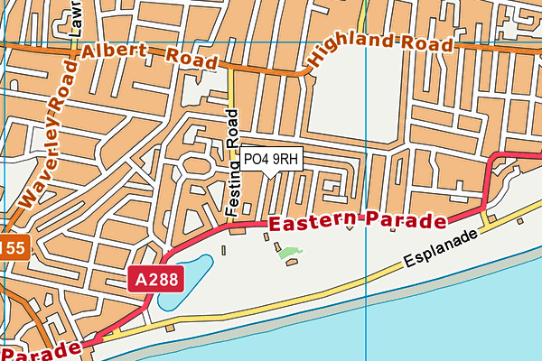 PO4 9RH map - OS VectorMap District (Ordnance Survey) PO4 9RH map - OS VectorMap District (Ordnance Survey)