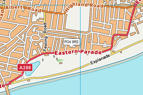 PO4 9RS map - OS VectorMap District (Ordnance Survey)