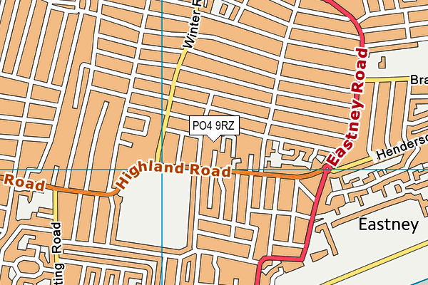 PO4 9RZ map - OS VectorMap District (Ordnance Survey) PO4 9RZ map - OS VectorMap District (Ordnance Survey)