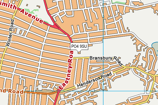PO4 9SU map - OS VectorMap District (Ordnance Survey) PO4 9SU map - OS VectorMap District (Ordnance Survey)