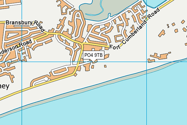 PO4 9TB map - OS VectorMap District (Ordnance Survey) PO4 9TB map - OS VectorMap District (Ordnance Survey)
