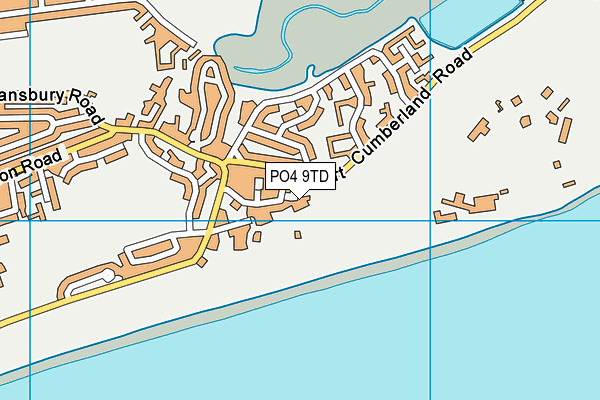 PO4 9TD map - OS VectorMap District (Ordnance Survey) PO4 9TD map - OS VectorMap District (Ordnance Survey)