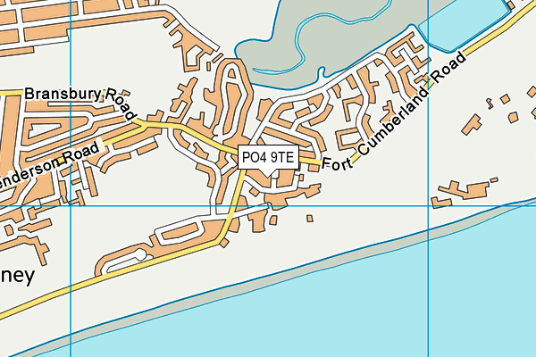 PO4 9TE map - OS VectorMap District (Ordnance Survey) PO4 9TE map - OS VectorMap District (Ordnance Survey)