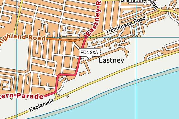 PO4 9XA map - OS VectorMap District (Ordnance Survey) PO4 9XA map - OS VectorMap District (Ordnance Survey)
