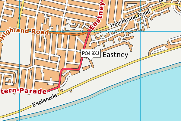 PO4 9XJ map - OS VectorMap District (Ordnance Survey) PO4 9XJ map - OS VectorMap District (Ordnance Survey)