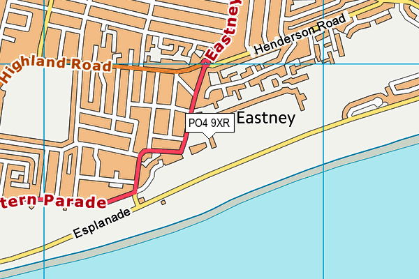 PO4 9XR map - OS VectorMap District (Ordnance Survey) PO4 9XR map - OS VectorMap District (Ordnance Survey)