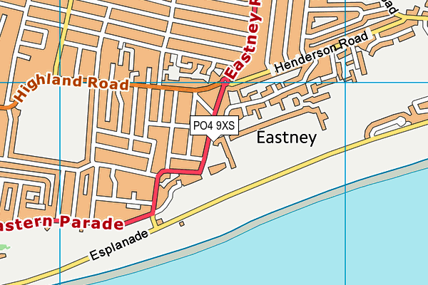 PO4 9XS map - OS VectorMap District (Ordnance Survey) PO4 9XS map - OS VectorMap District (Ordnance Survey)