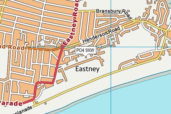 PO4 9XW map - OS VectorMap District (Ordnance Survey) PO4 9XW map - OS VectorMap District (Ordnance Survey)