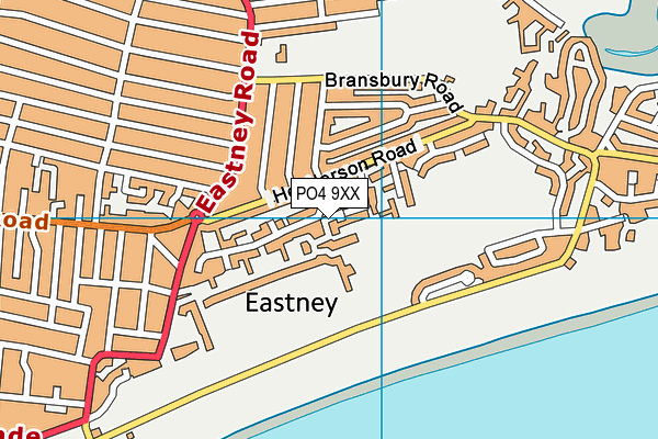 PO4 9XX map - OS VectorMap District (Ordnance Survey)