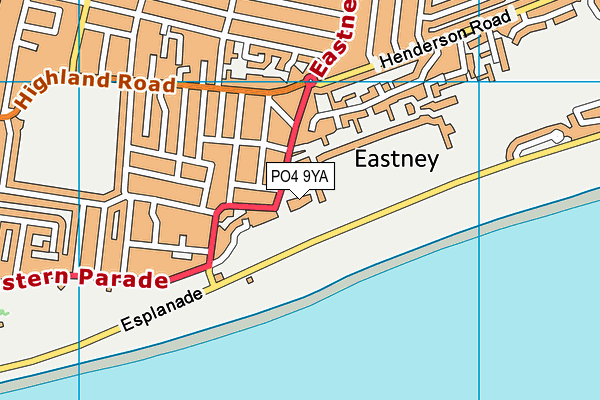 PO4 9YA map - OS VectorMap District (Ordnance Survey) PO4 9YA map - OS VectorMap District (Ordnance Survey)