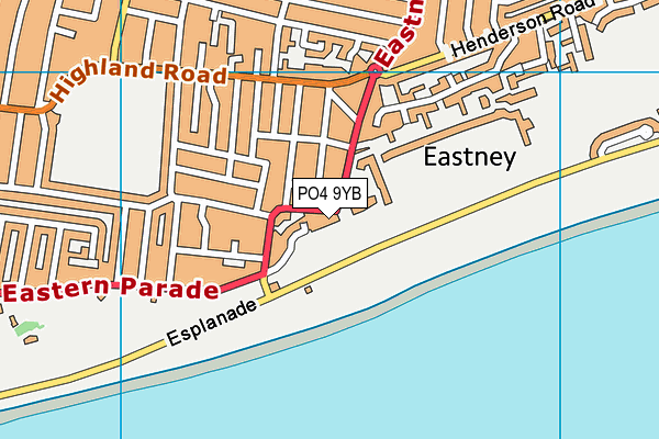 PO4 9YB map - OS VectorMap District (Ordnance Survey) PO4 9YB map - OS VectorMap District (Ordnance Survey)