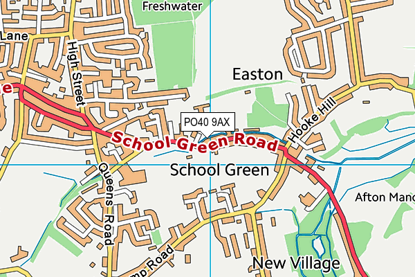 PO40 9AX map - OS VectorMap District (Ordnance Survey) PO40 9AX map - OS VectorMap District (Ordnance Survey)