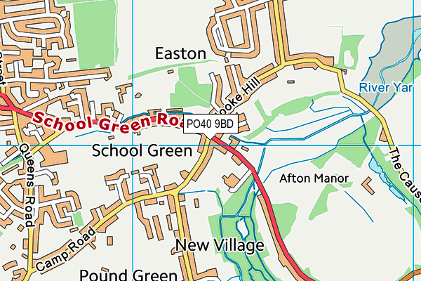 PO40 9BD map - OS VectorMap District (Ordnance Survey) PO40 9BD map - OS VectorMap District (Ordnance Survey)