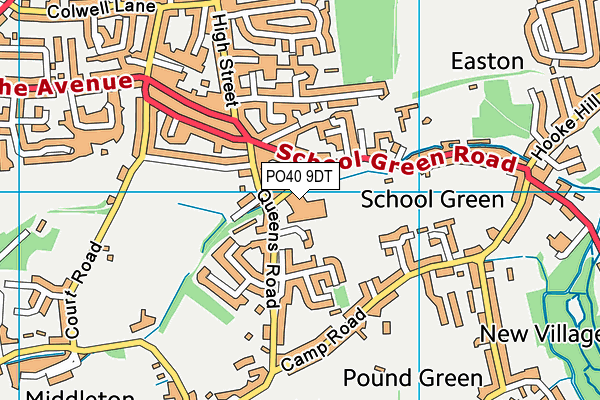 PO40 9DT map - OS VectorMap District (Ordnance Survey) PO40 9DT map - OS VectorMap District (Ordnance Survey)