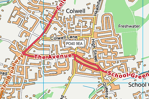 PO40 9EA map - OS VectorMap District (Ordnance Survey) PO40 9EA map - OS VectorMap District (Ordnance Survey)