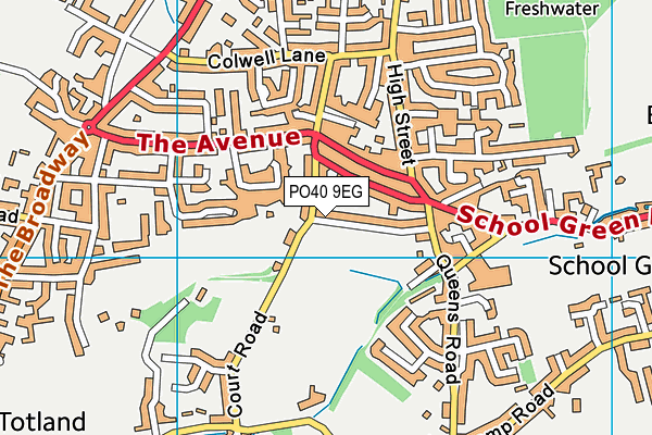 PO40 9EG map - OS VectorMap District (Ordnance Survey) PO40 9EG map - OS VectorMap District (Ordnance Survey)