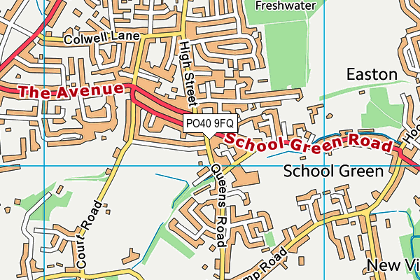 PO40 9FQ map - OS VectorMap District (Ordnance Survey) PO40 9FQ map - OS VectorMap District (Ordnance Survey)