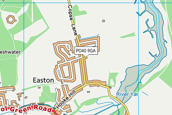 PO40 9GA map - OS VectorMap District (Ordnance Survey)