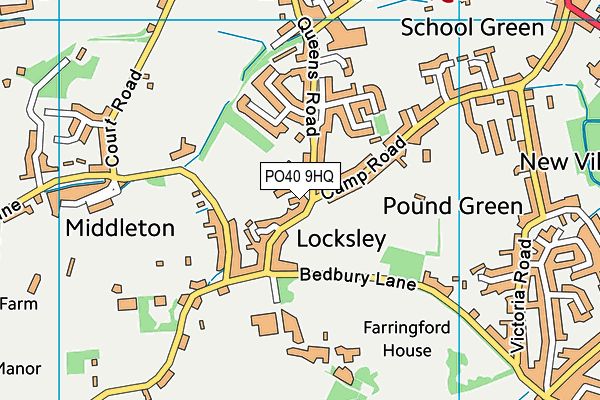 PO40 9HQ map - OS VectorMap District (Ordnance Survey) PO40 9HQ map - OS VectorMap District (Ordnance Survey)
